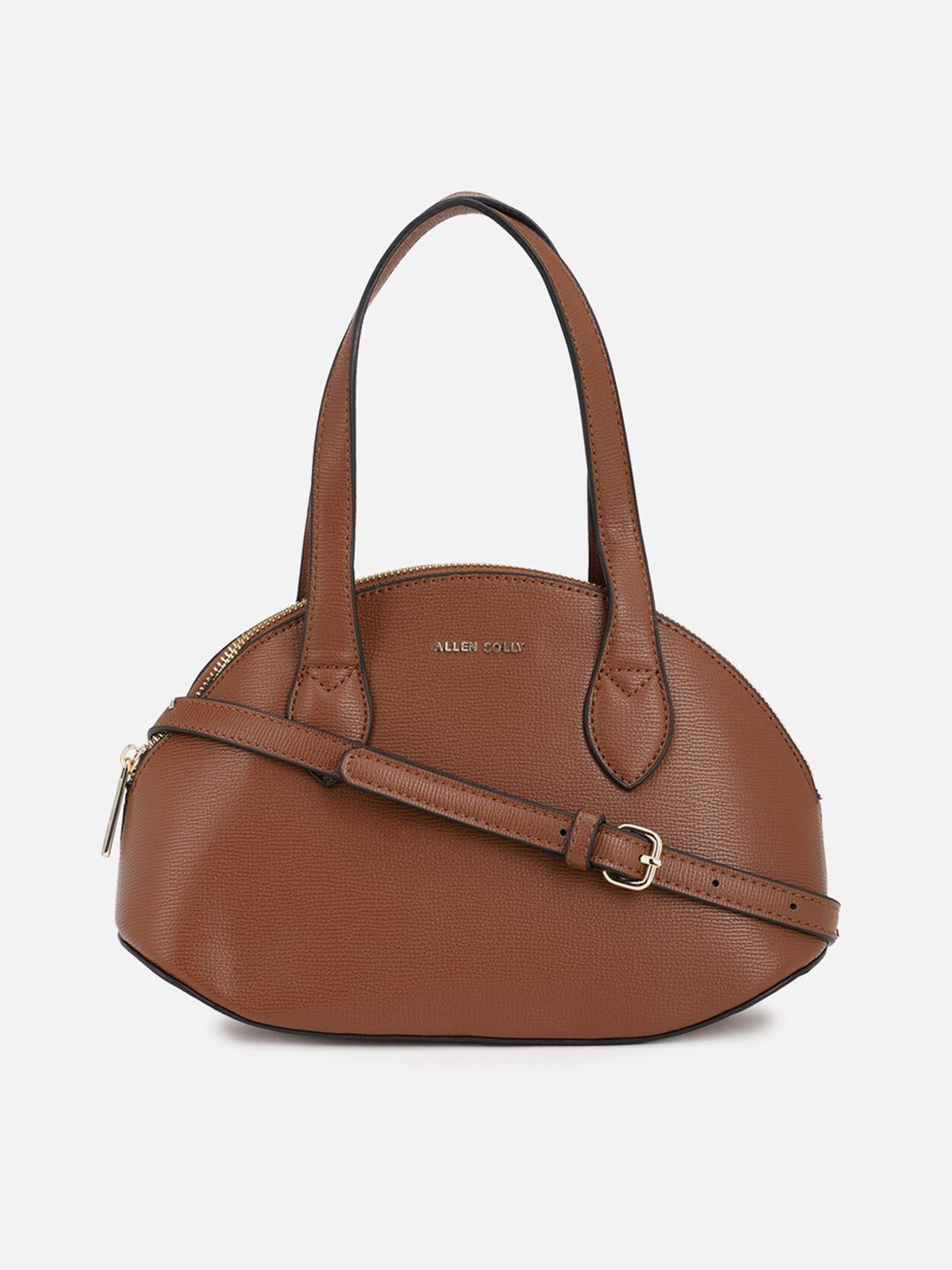 Allen Solly Woman Brown PU Half Moon Handheld Bag Price in India