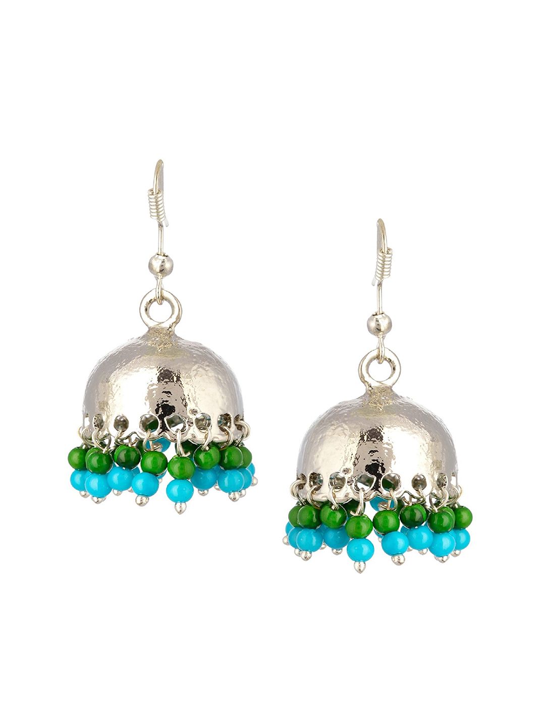 Kshitij Jewels Multicoloured Contemporary Jhumkas Earrings Price in India