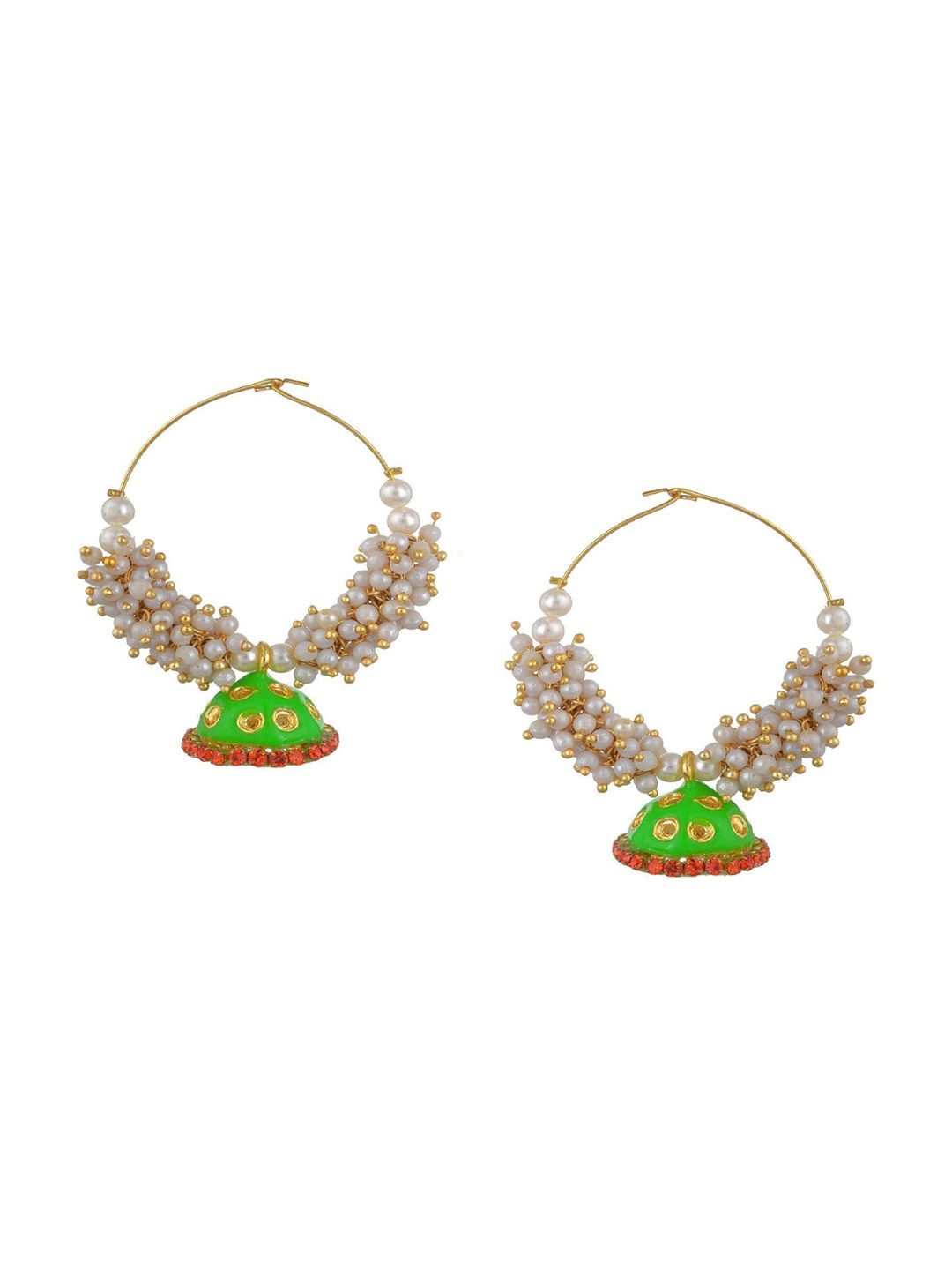 Kshitij Jewels Multicoloured Contemporary Drop Earrings Price in India