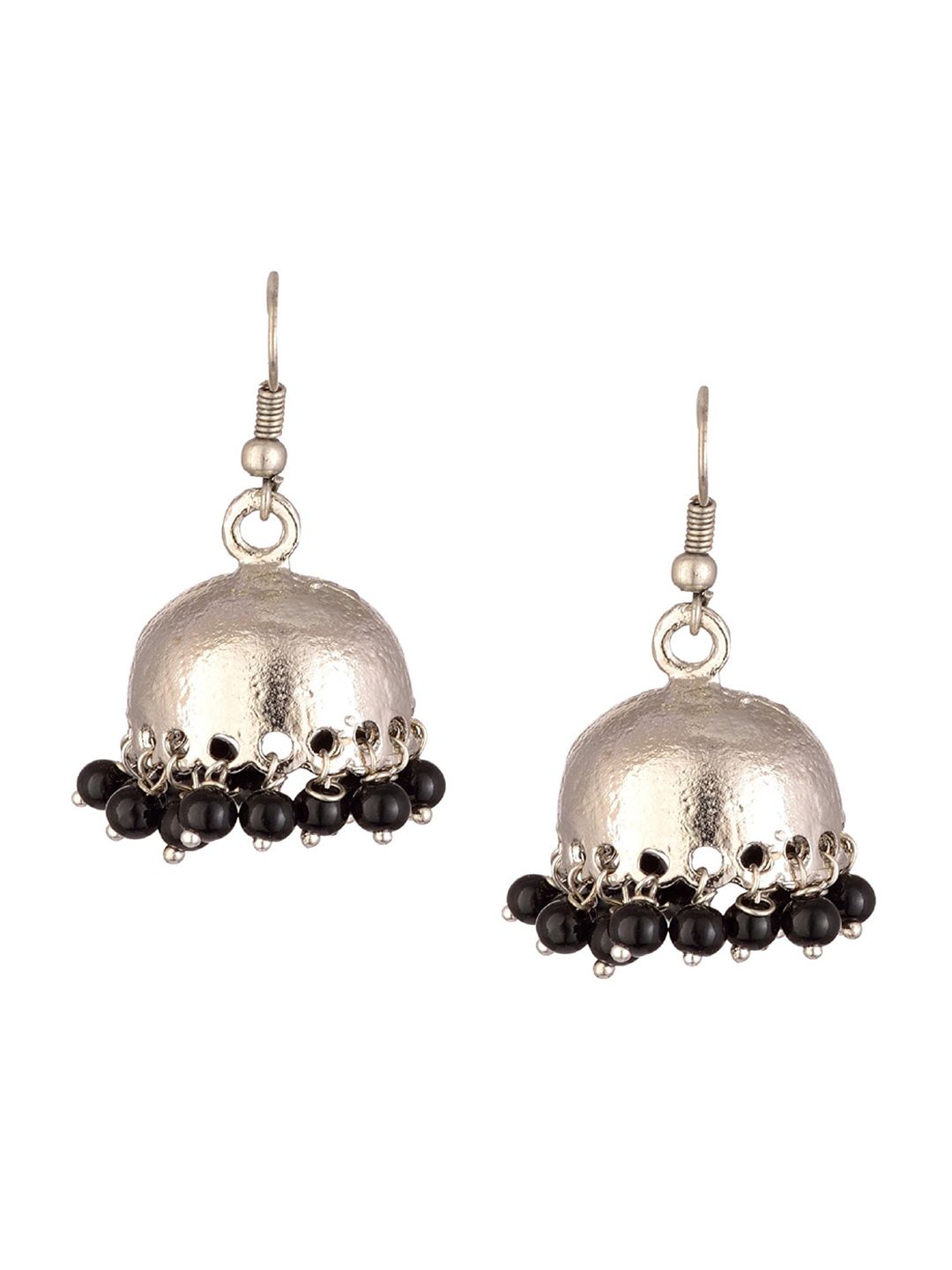 Kshitij Jewels Black Contemporary Jhumkas Earrings Price in India