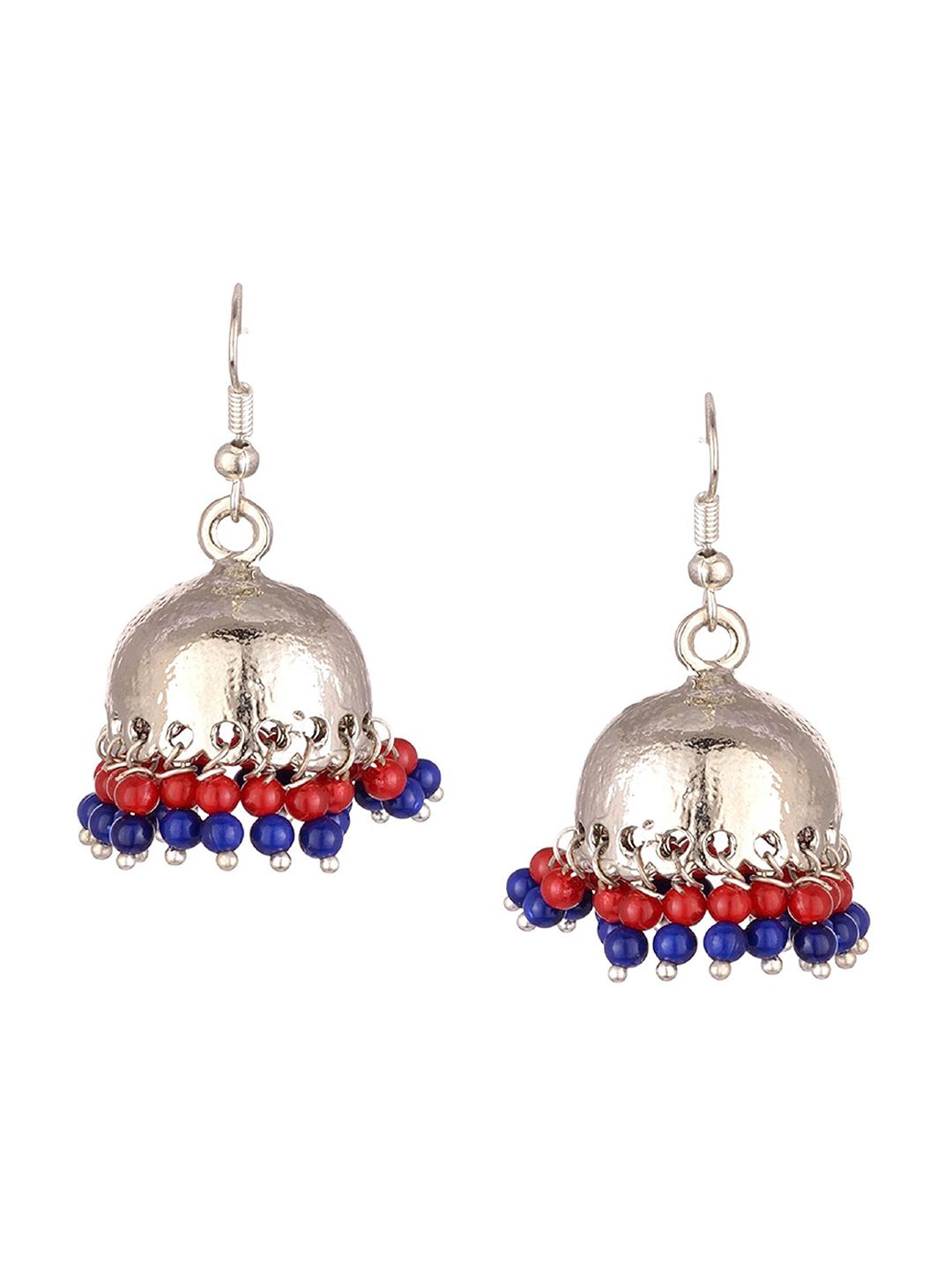 Kshitij Jewels Multicoloured Contemporary Jhumkas Earrings Price in India