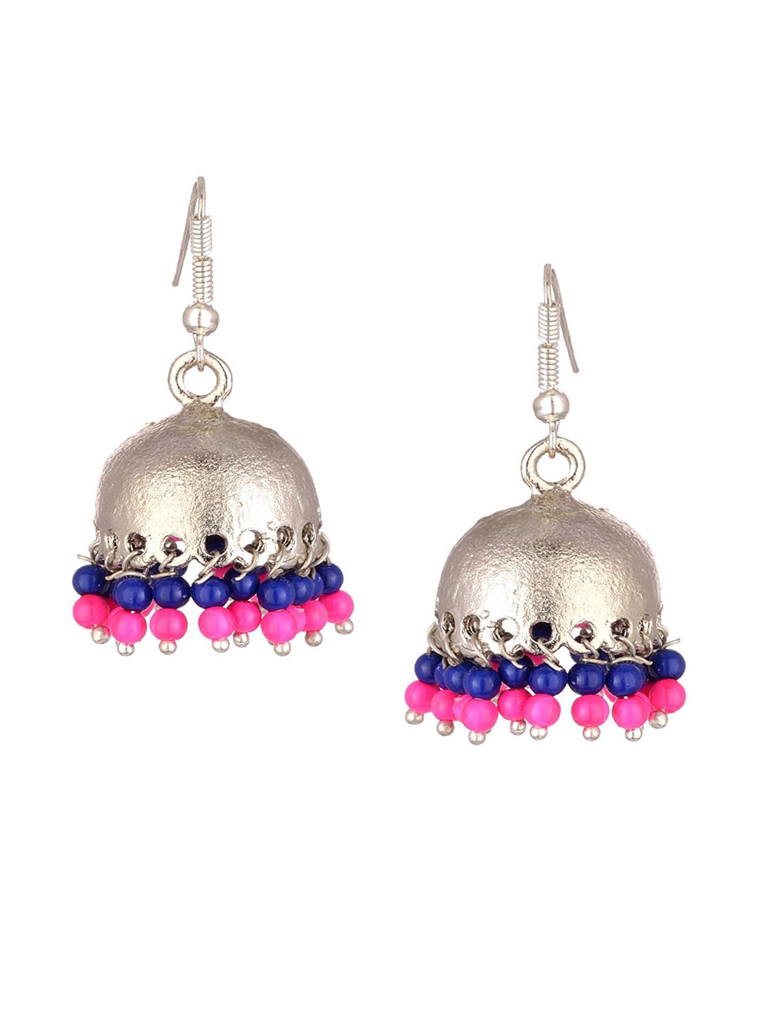 Kshitij Jewels Multicoloured Contemporary Jhumkas Earrings Price in India