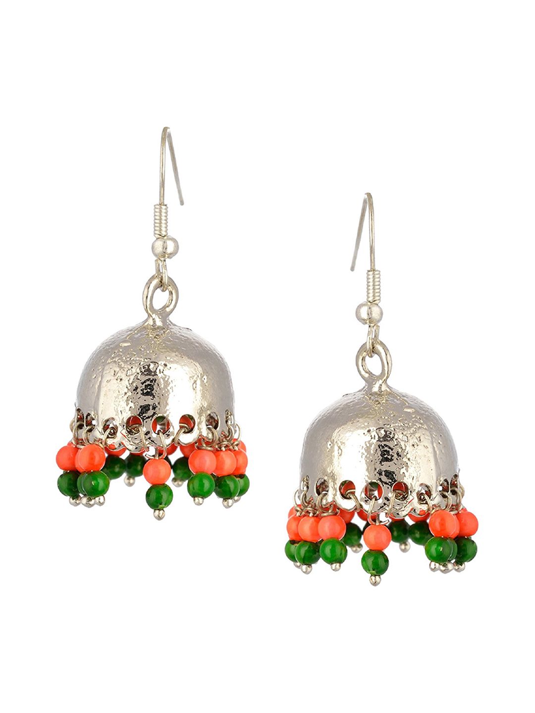 Kshitij Jewels Multicoloured Contemporary Jhumkas Earrings Price in India