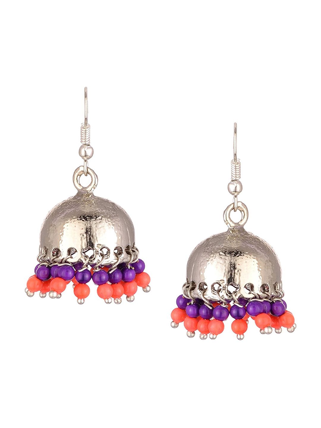 Kshitij Jewels Multicoloured Contemporary Jhumkas Earrings Price in India