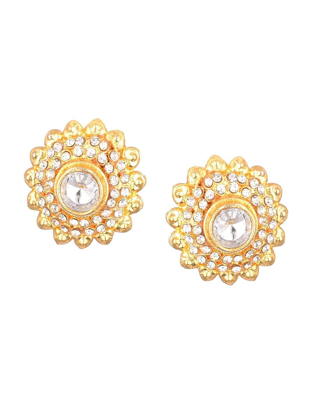 Kshitij Jewels White Contemporary Studs Earrings Price in India