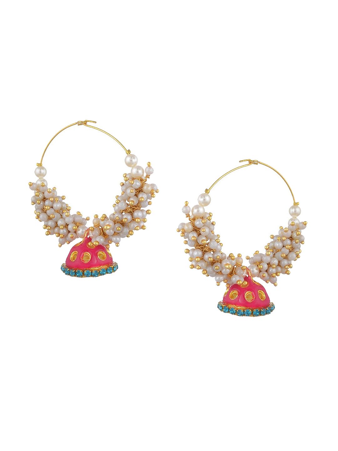 Kshitij Jewels Multicoloured Contemporary Drop Earrings Price in India