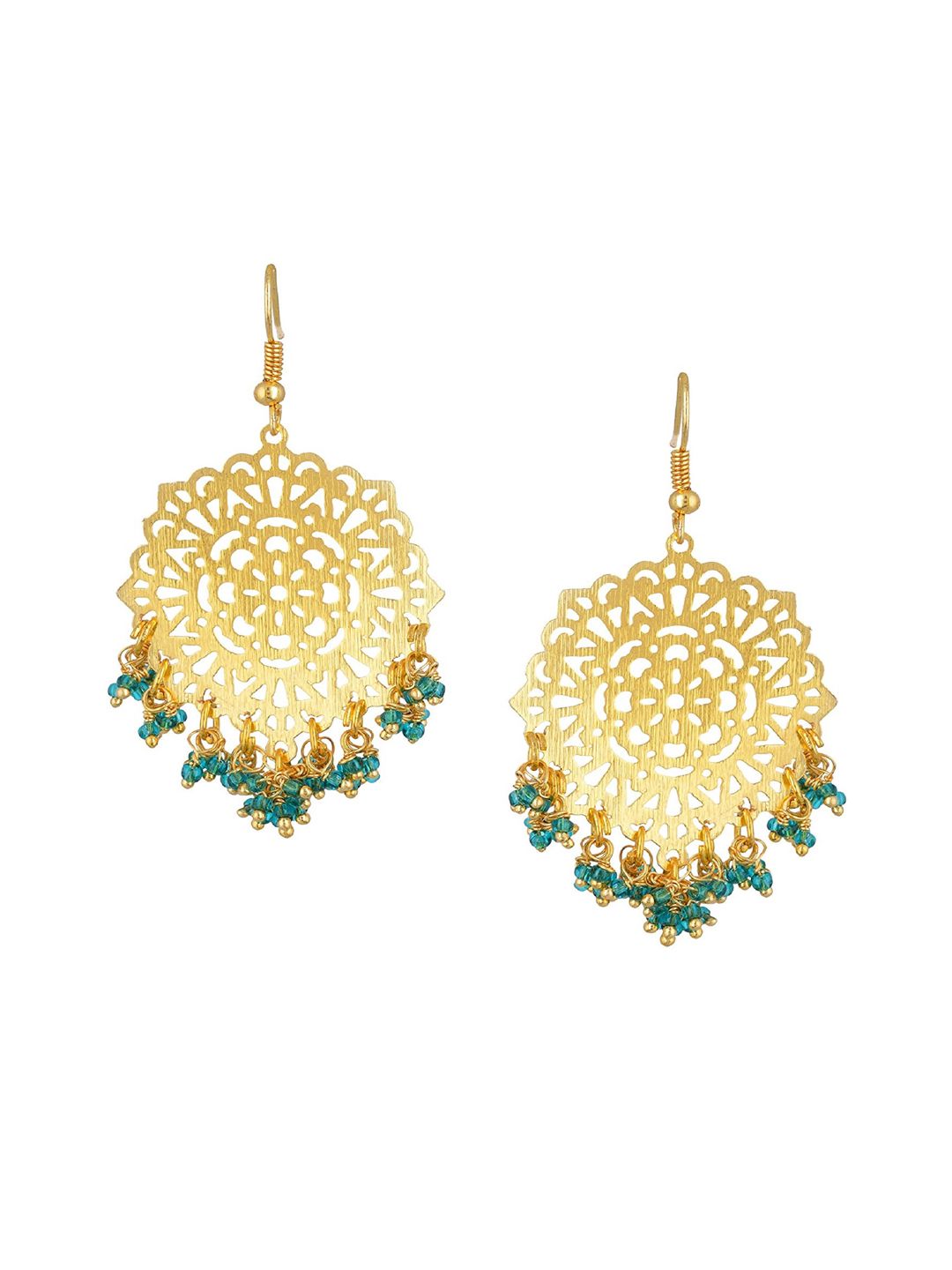 Kshitij Jewels Green Contemporary Drop Earrings Price in India