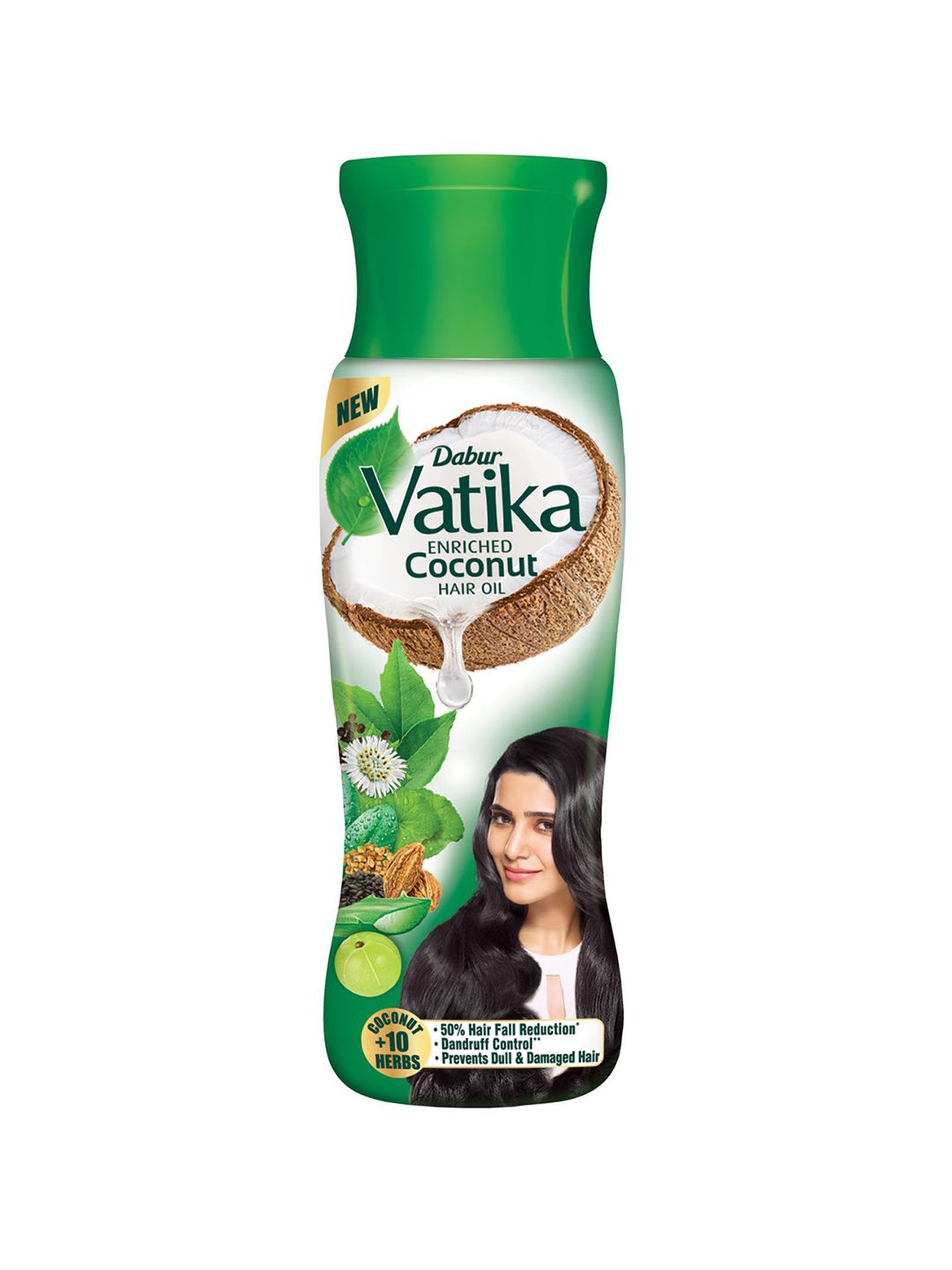 Dabur Vatika Enriched Coconut Hair Oil with Hairfall Reduction & Dandruff Control - 300 ml