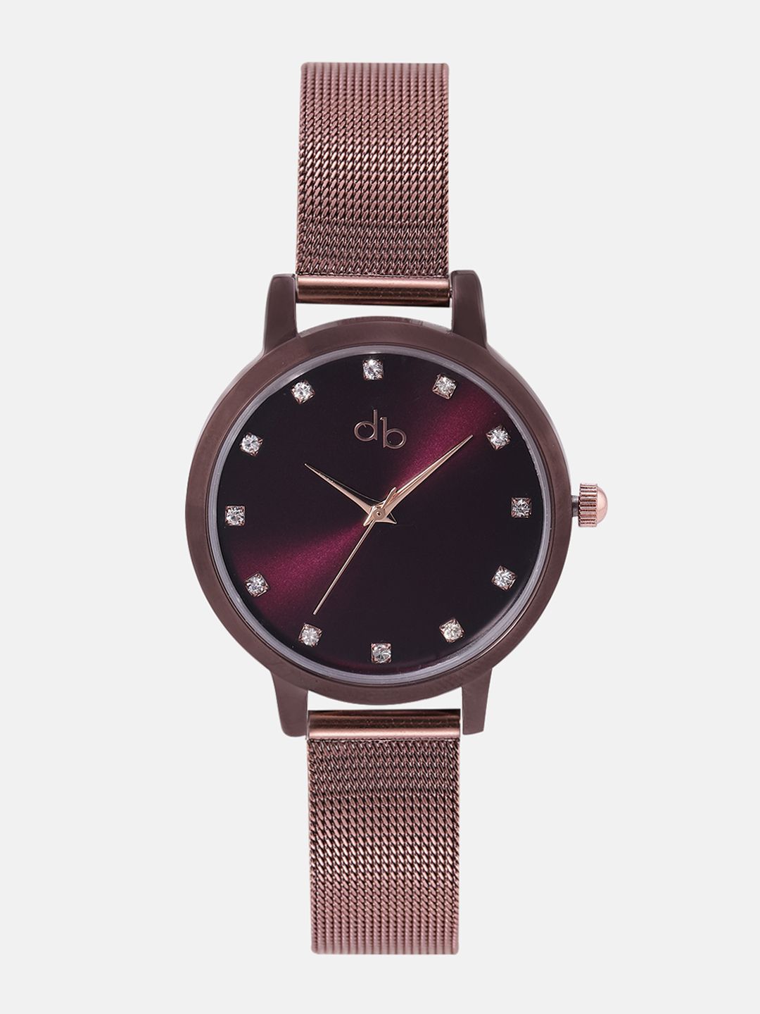DressBerry Women Burgundy Analogue Watch DB17-1E Price in India