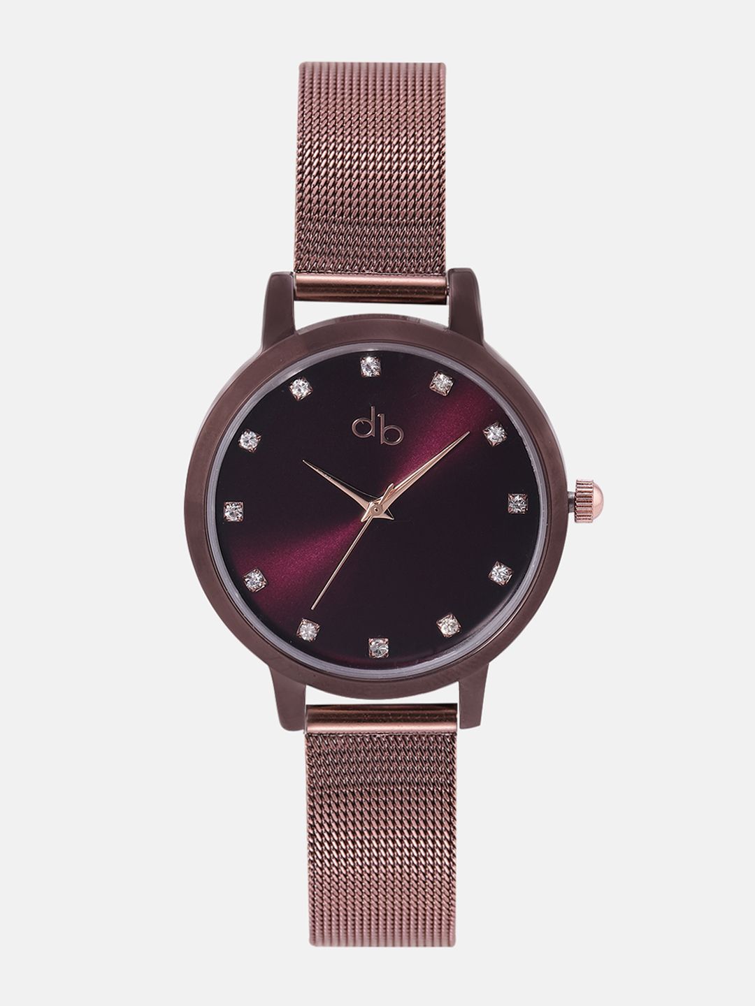 DressBerry Women Burgundy Analogue Watch DB17 1E Price in India