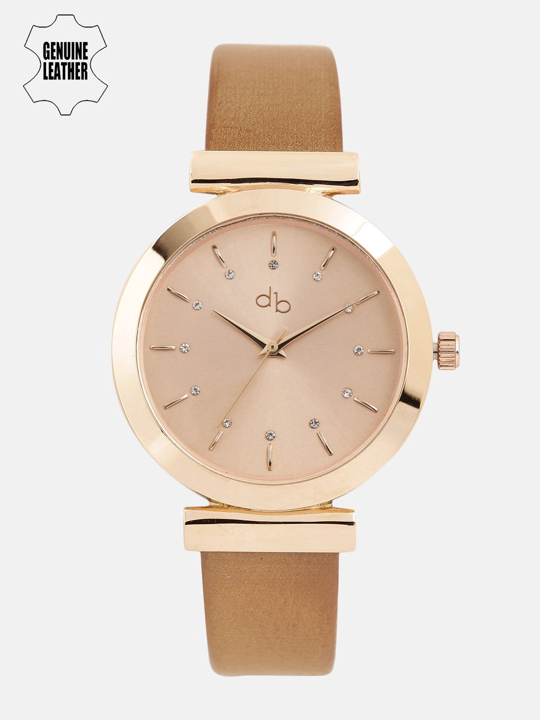 DressBerry Women Rose Gold-Toned Analogue Watch DB17-3A Price in India
