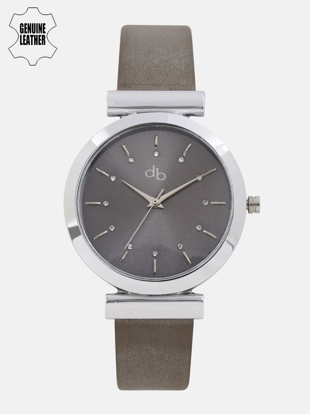 DressBerry Women Grey Analogue Watch Price in India