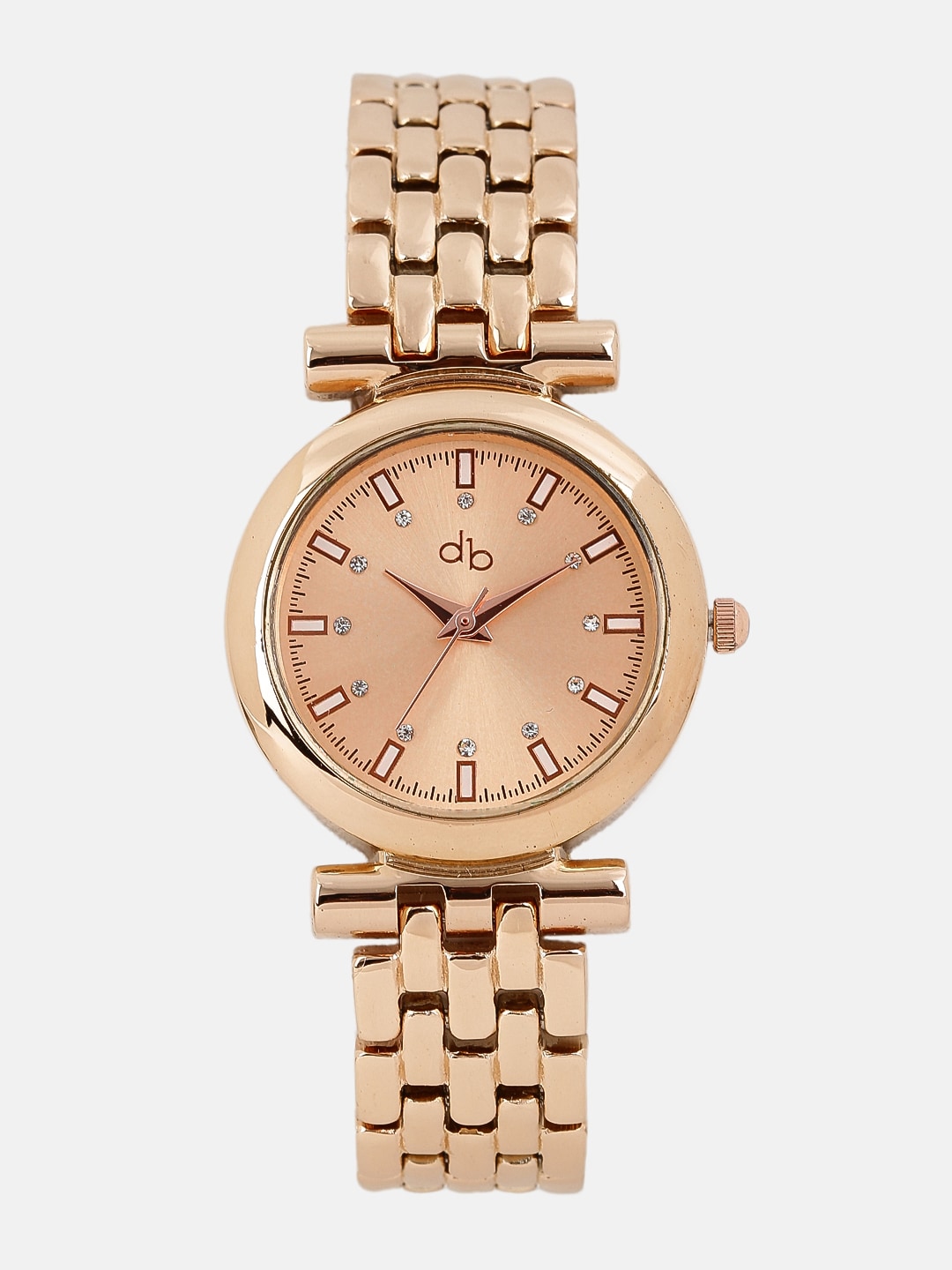 DressBerry Women Rose Gold-Toned Analogue Watch Price in India