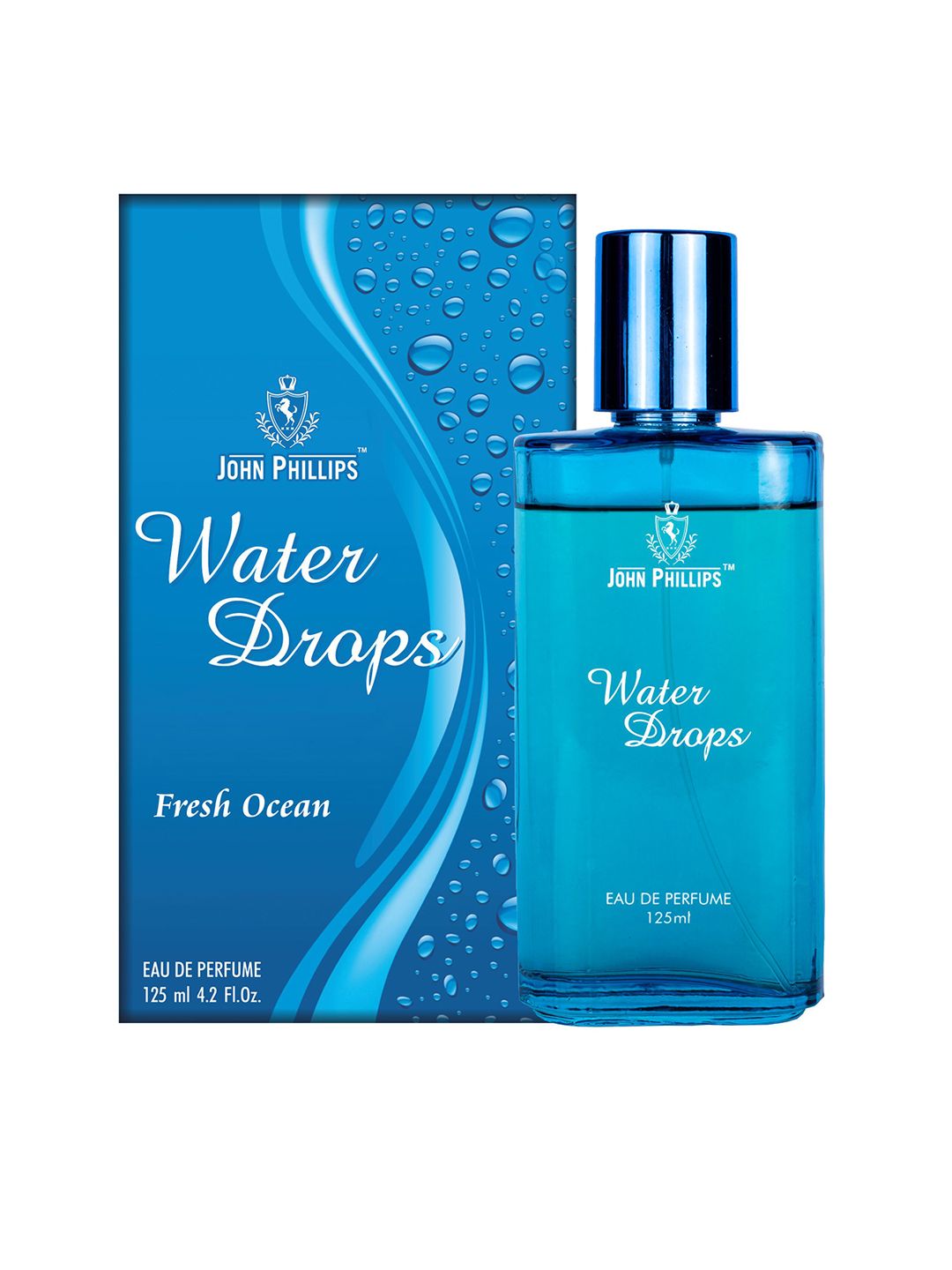 JOHN PHILLIPS Water Drops Fresh Ocean Eau De Perfume - 125ml Price in India