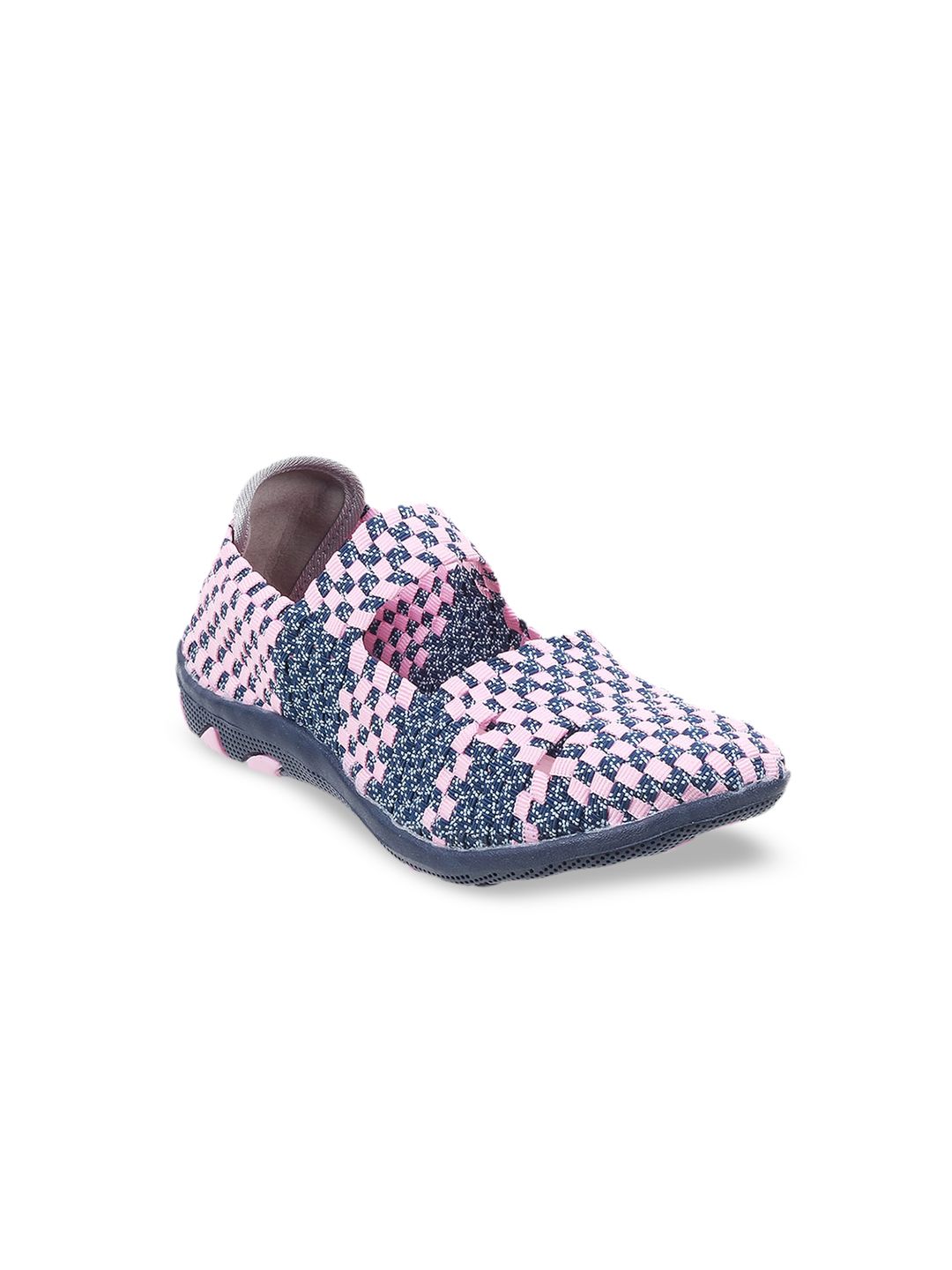 ACTIV Women Pink & Grey Printed Slip-On Sneakers Price in India