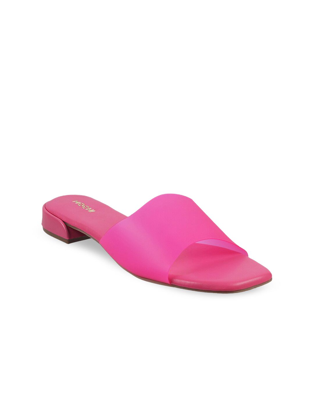 Mochi Women Pink Open Toe Flats Price in India