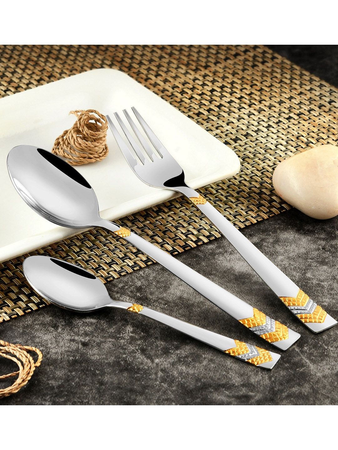 FNS Set Of 18 Stainless Steel Cutlery set with Box Price in India