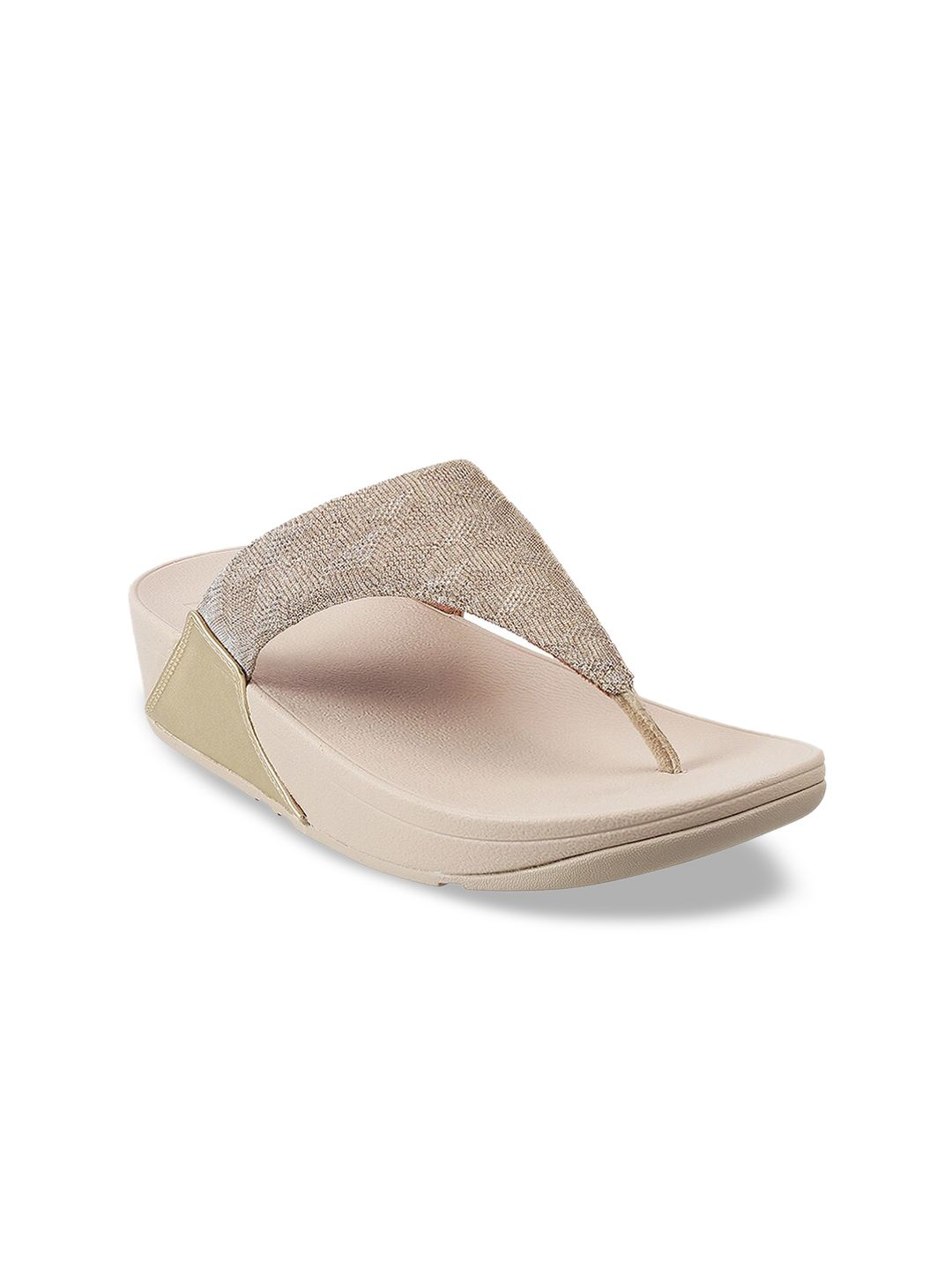 fitflop Beige PU Flatform Pumps Price in India