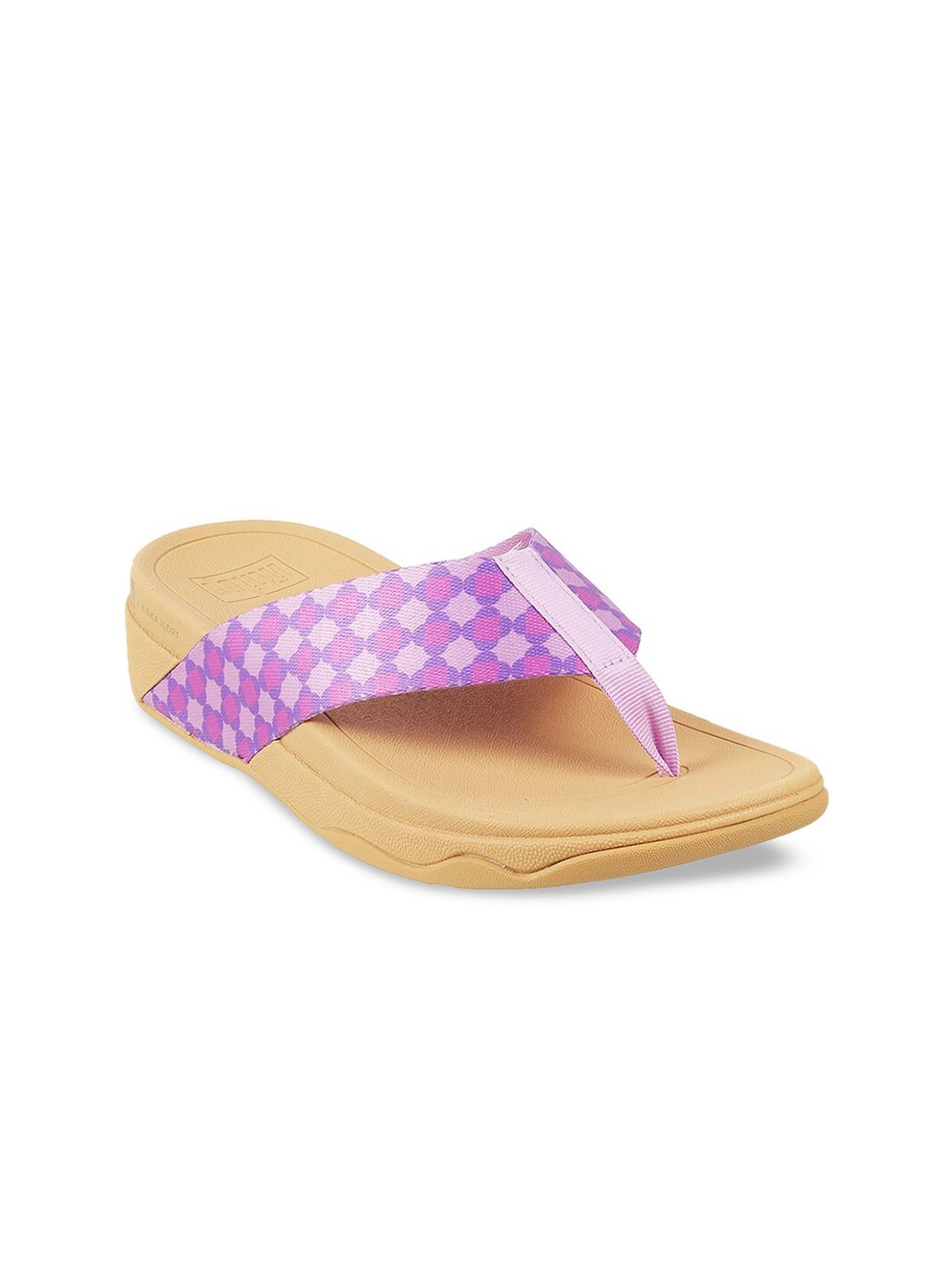 fitflop Purple Printed Wedge Sandals Price in India