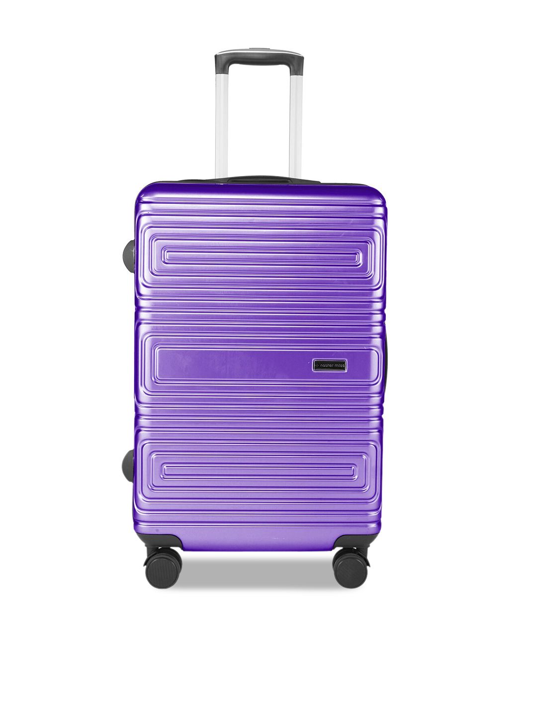 Nasher Miles Purple Textured Trolley Bag Price in India