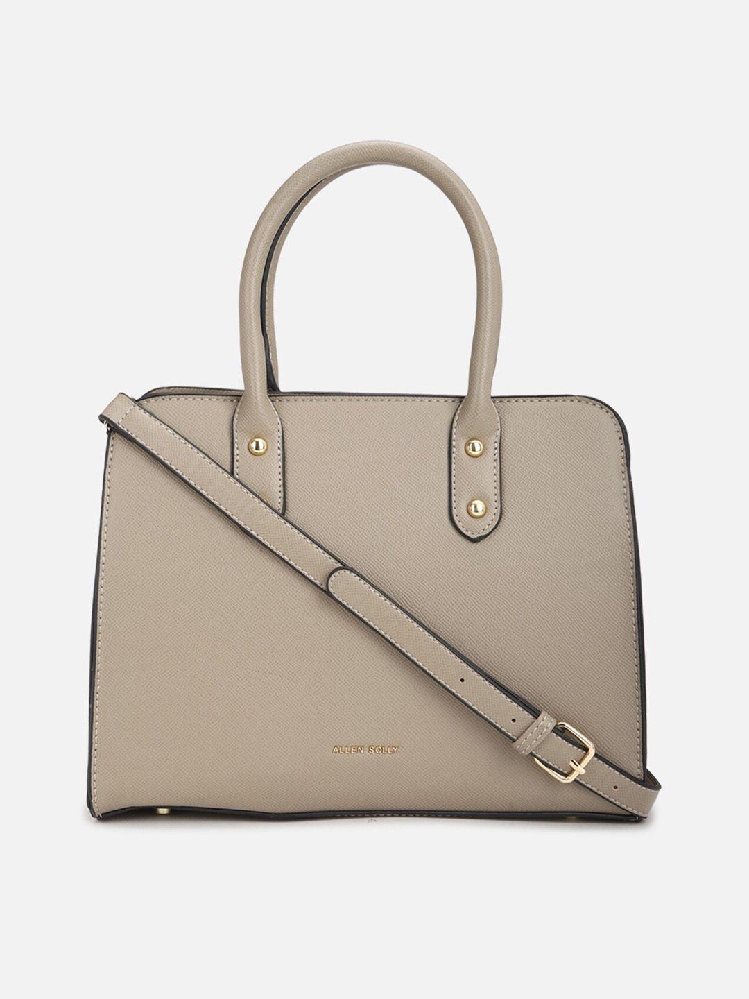 Allen Solly Woman Grey PU Structured Handheld Bag Price in India