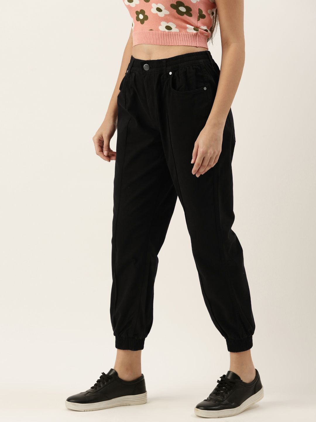FOREVER 21 Women Black Joggers Price in India
