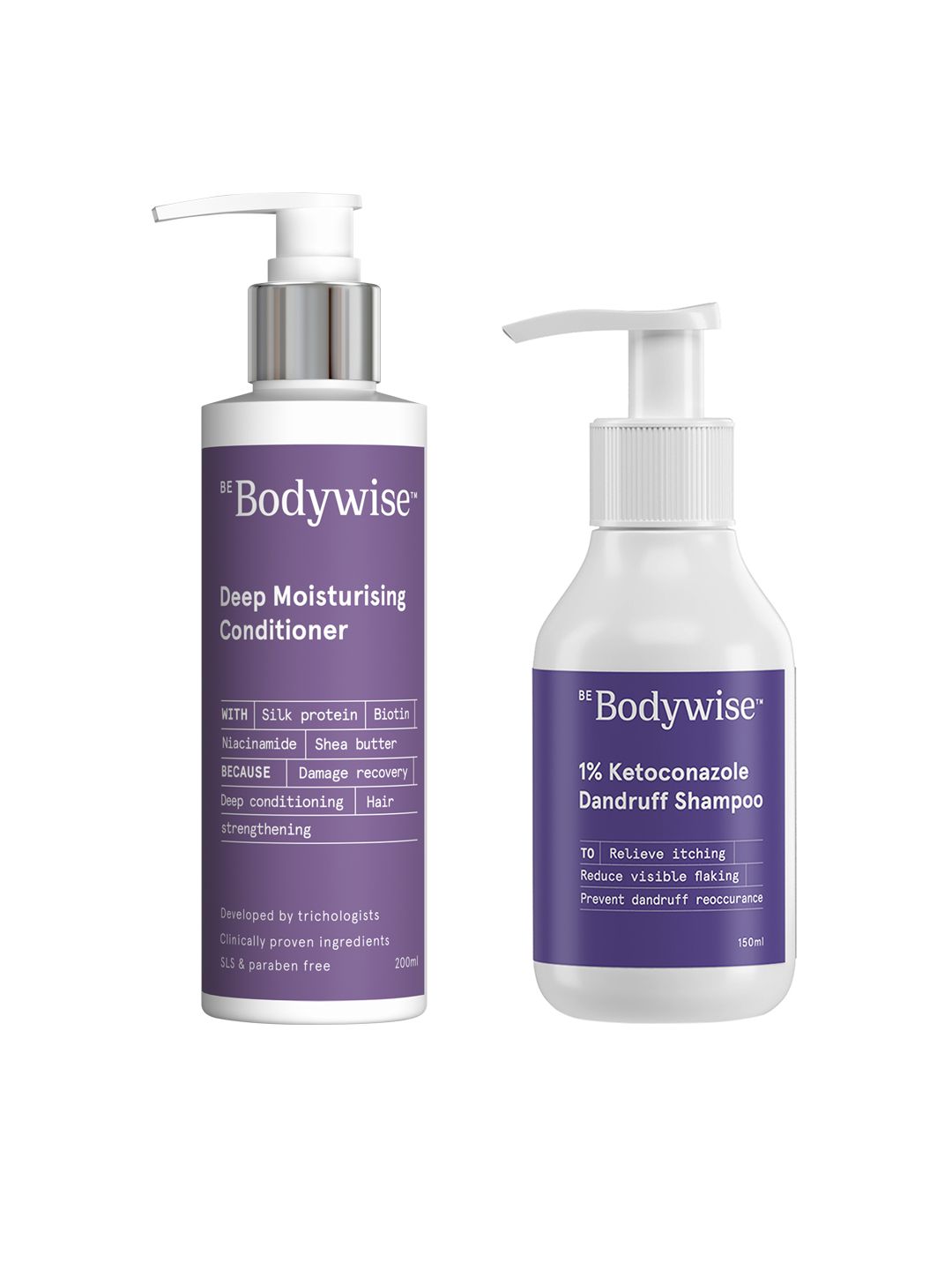 Be Bodywise Set of Ketoconazole Shampoo 150ml & Deep Moisturising Conditioner 200ml Price in India