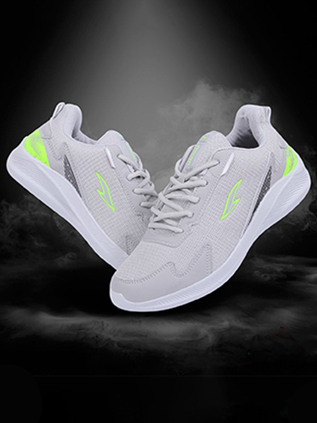 ASIAN Men Grey Mesh Running Shoes