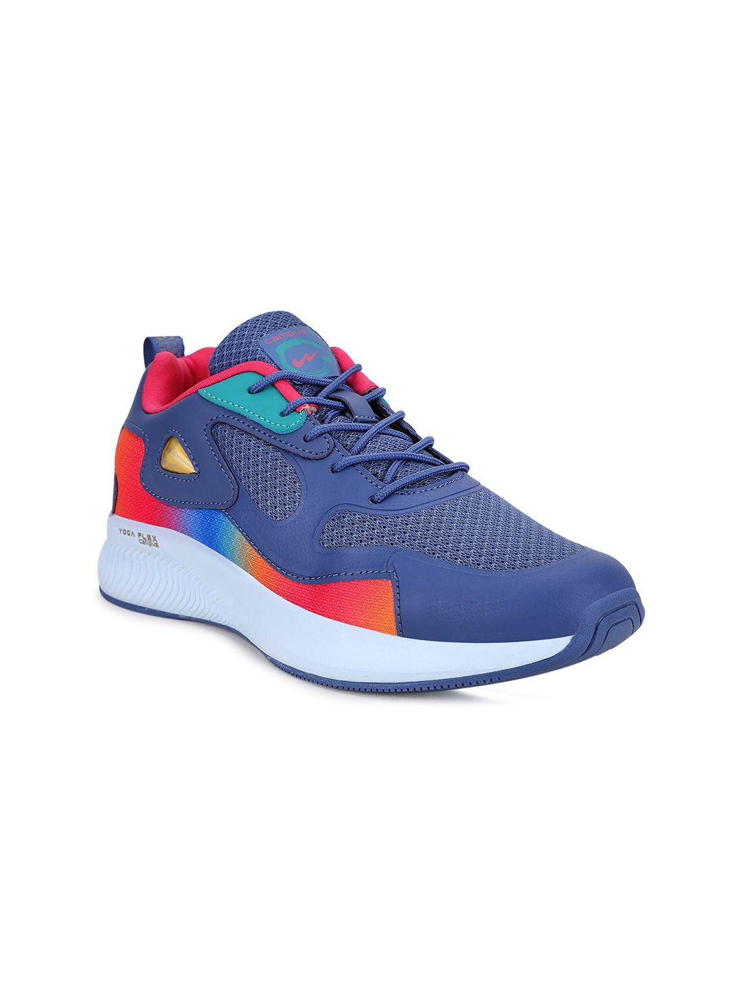 Campus Women Blue Mesh High-Top Running Shoes Price in India
