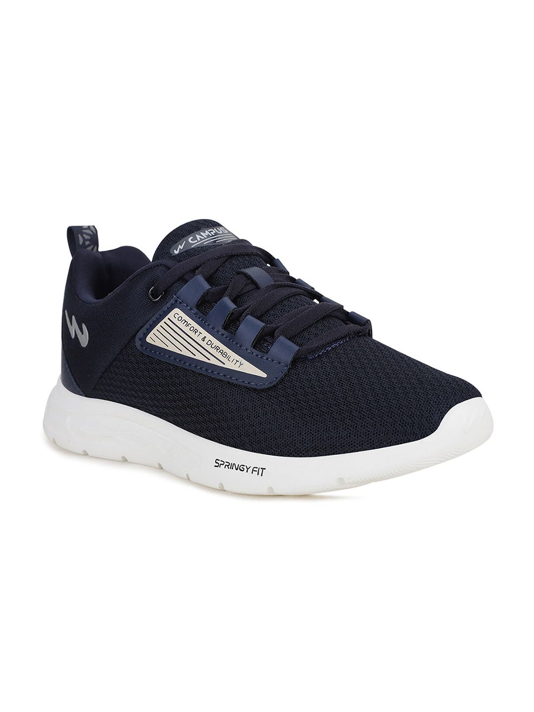 Campus Women Navy Blue Mesh Running Shoes Price in India