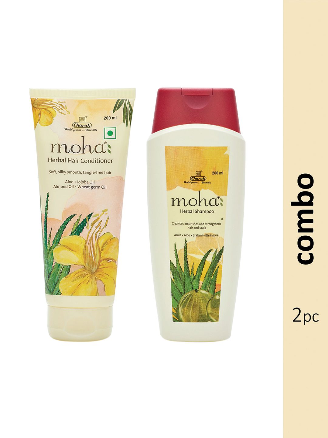 moha Herbal Shampoo Herbal Hair Conditioner 200 ml Each Price in India