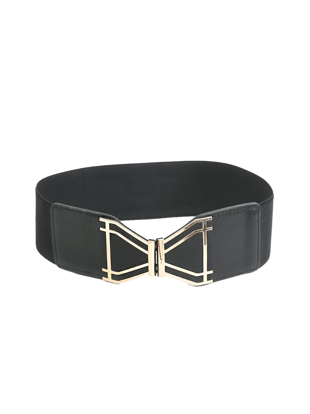 Kastner Women Black Stretchable Canvas Belt Price in India