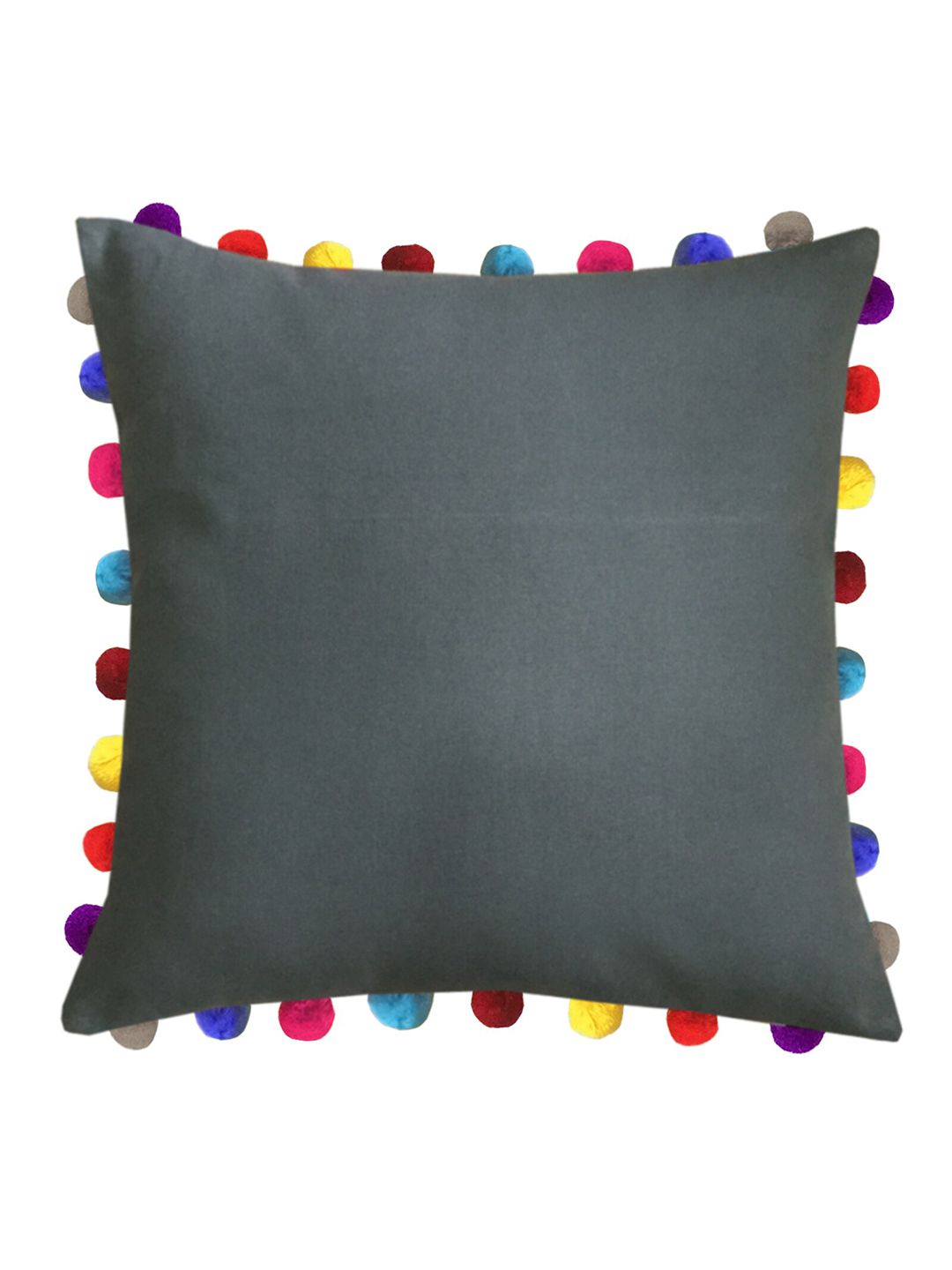 Lushomes Grey & Yellow Square Cushion Covers Price in India