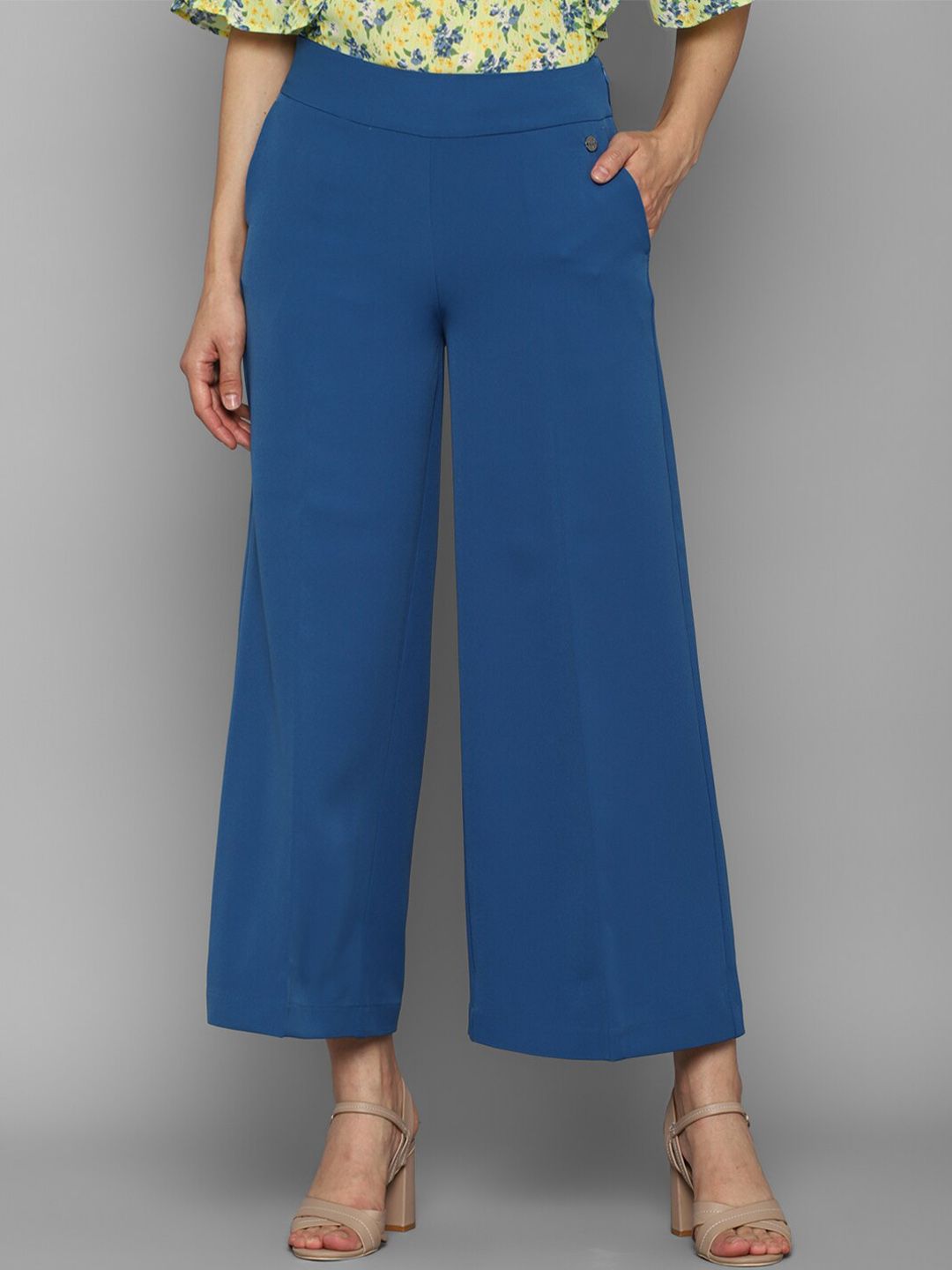 Allen Solly Woman Women Blue Trousers Price in India