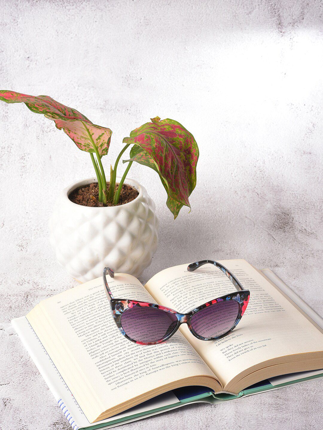 HAUTE SAUCE by Campus Sutra Women Black Lens & Pink Cateye Sunglasses