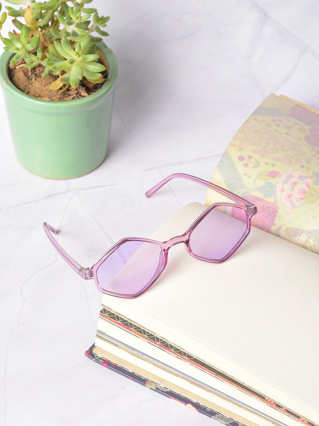 HAUTE SAUCE by Campus Sutra Women Purple Lens & Purple Other Sunglasses