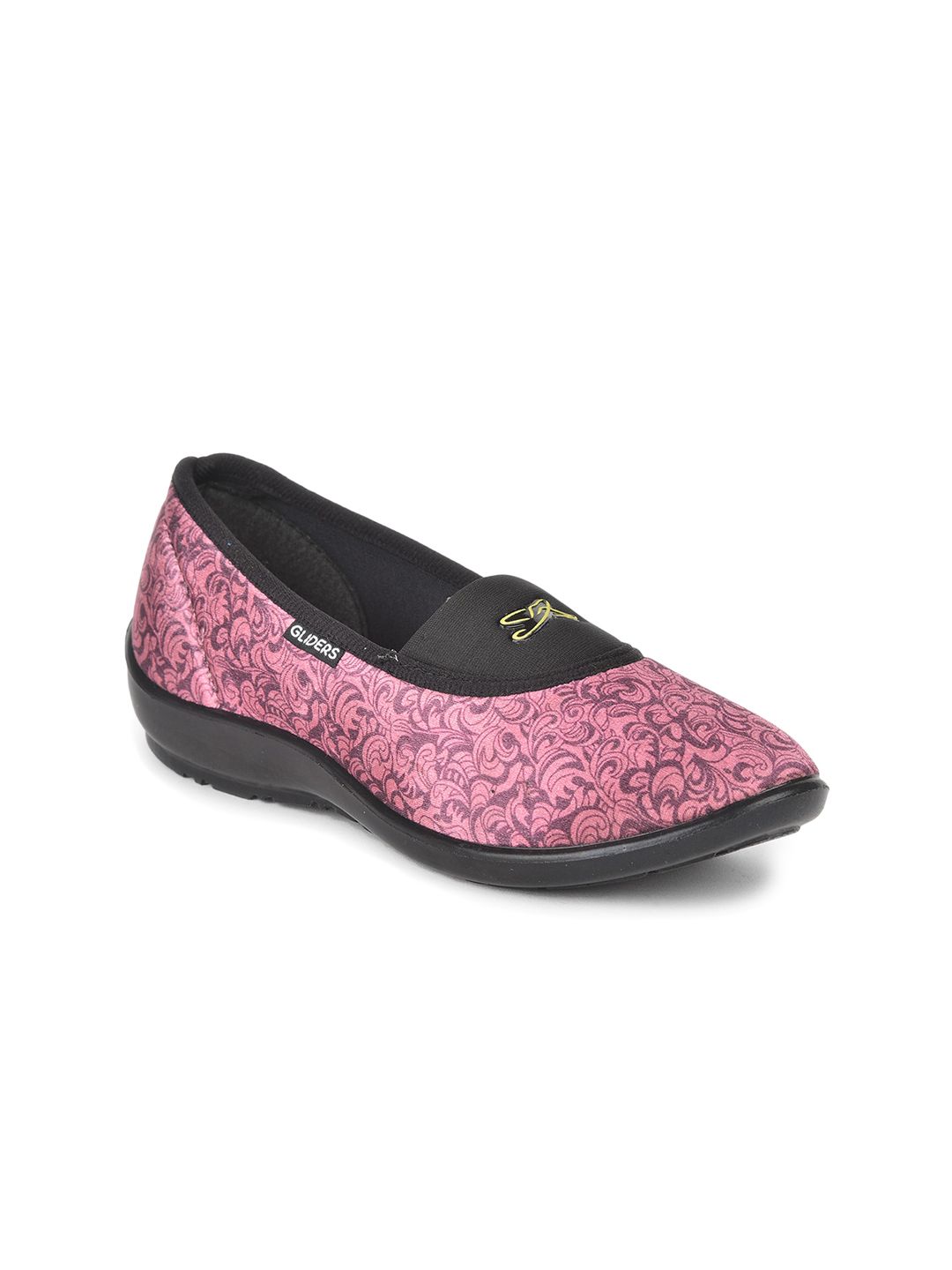 Liberty Women Pink Printed Slip-On Sneakers Price in India