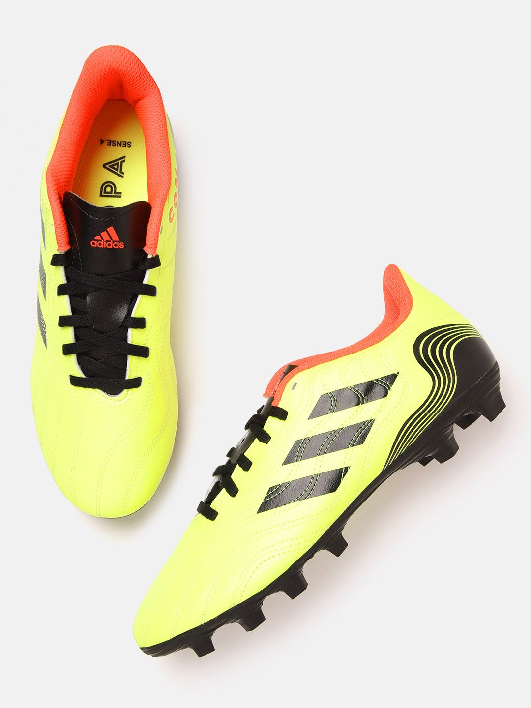 ADIDAS Unisex Yellow & Black Copa Sense.4 Football Shoes Price in India