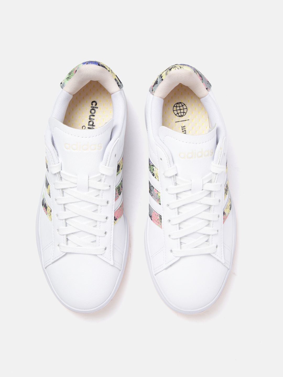 Buy ADIDAS Women White Floral Print Grand Court 2.0 Tennis Shoes - Sports  Shoes for Women 18738534 | Myntra