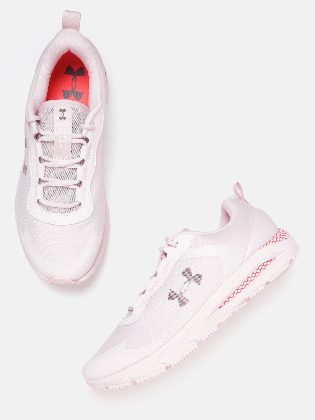 UNDER ARMOUR Women Pink Self Checked HOVR Sonic SE Running Shoes Price in India