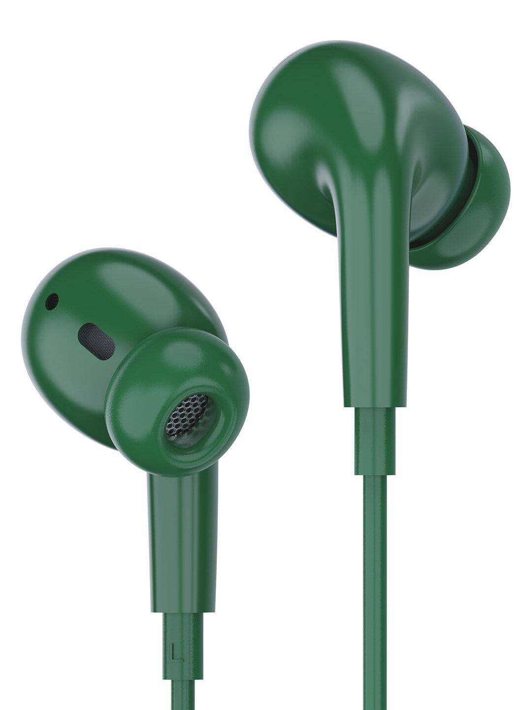 Ambrane Stringz 74 Wired Earphones with In-line Mic for Clear Calling - Green Price in India