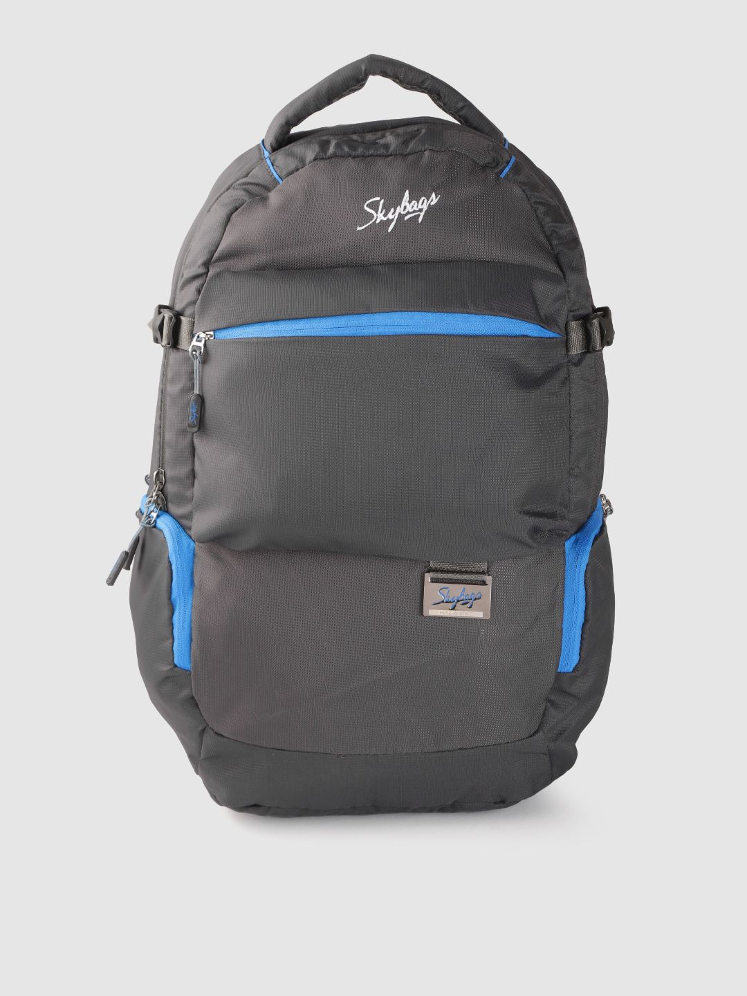 Skybags Unisex Charcoal Grey Solid Backpack Price in India