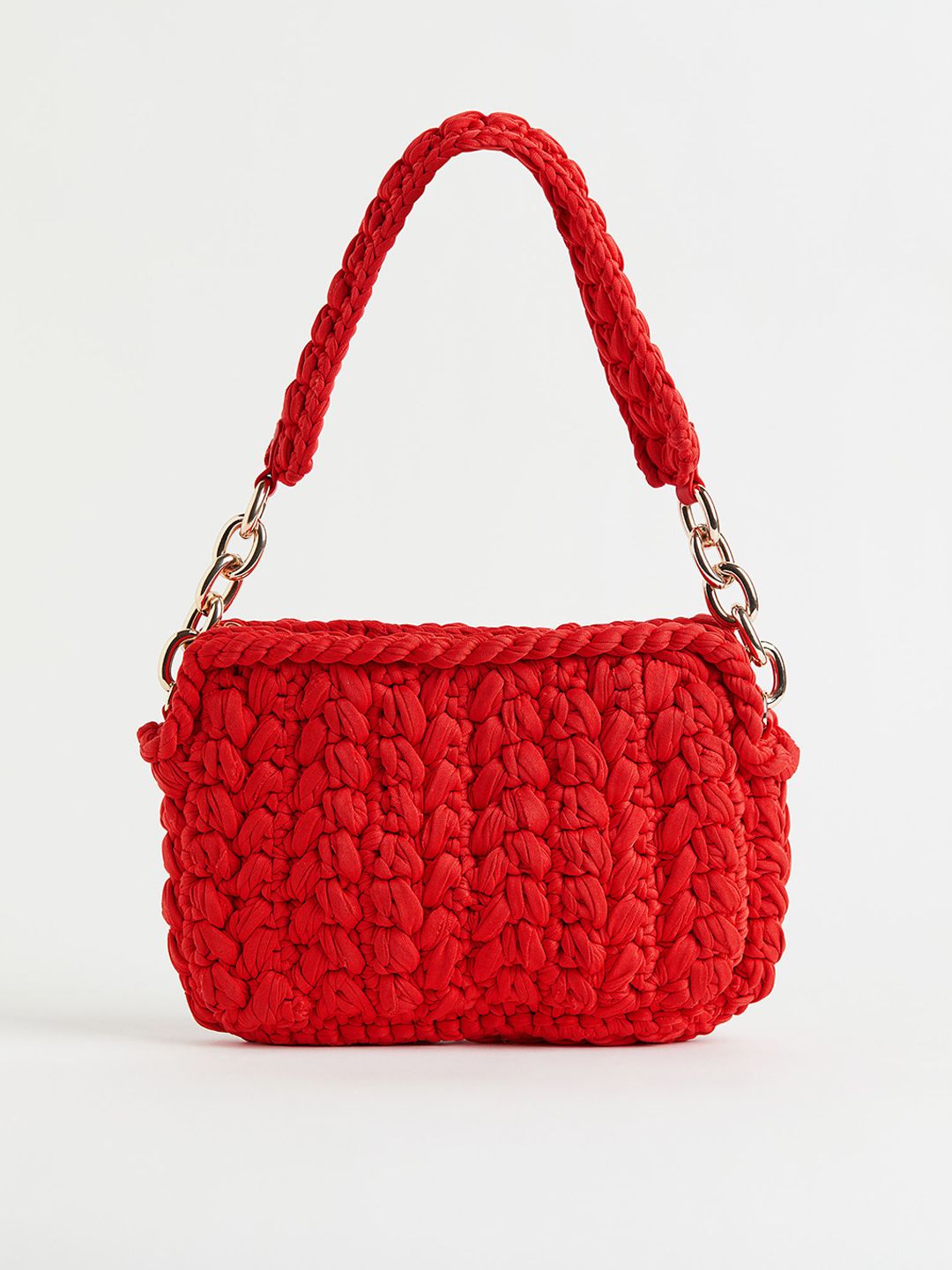 H&M Red Self Design Shoulder Bag Price in India