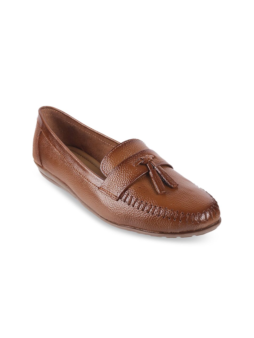Metro Women Rust Ballerinas with Bows Flats Price in India