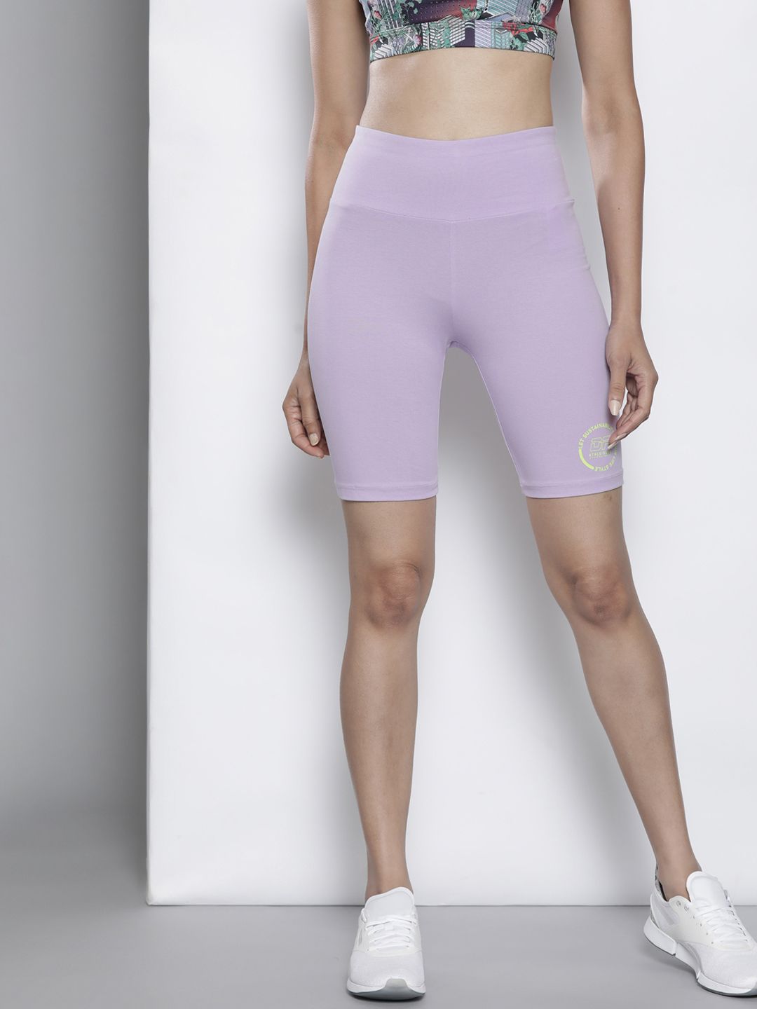 DeFacto Women Lavender Solid Cycling Shorts Price in India