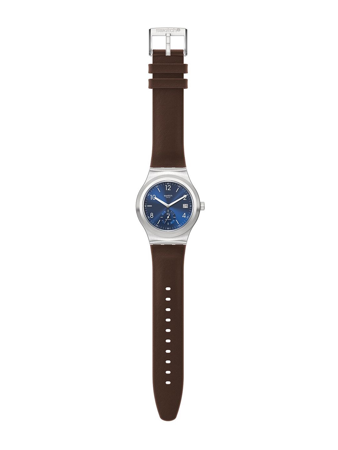 Swatch Unisex Dial & Leather Straps Analogue Automatic Watch SY23S410 Price in India