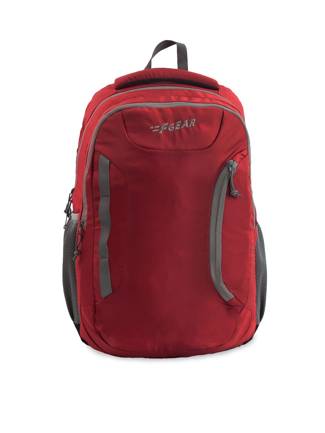 F Gear Unisex Red & Grey Backpack Price in India