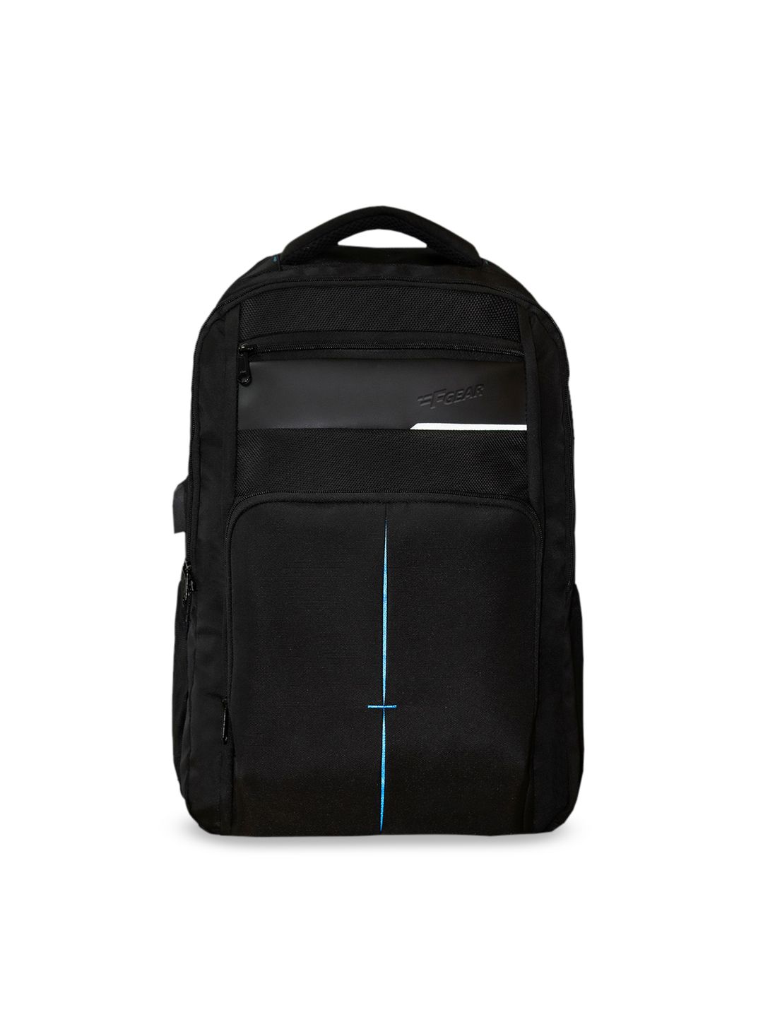 F Gear Unisex Black & Blue Backpack Price in India