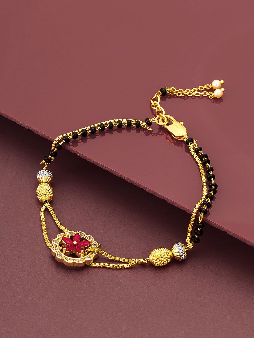 aadita Women Gold Bracelet Price in India