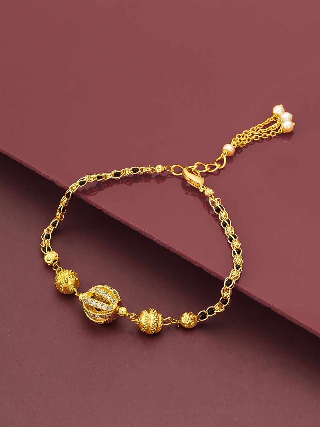 aadita Women Gold Bracelet Price in India